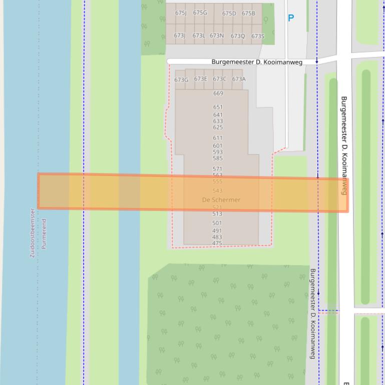 Kaart van postcodegebied 1444BP.