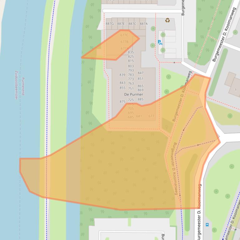 Kaart van postcodegebied 1444CA.