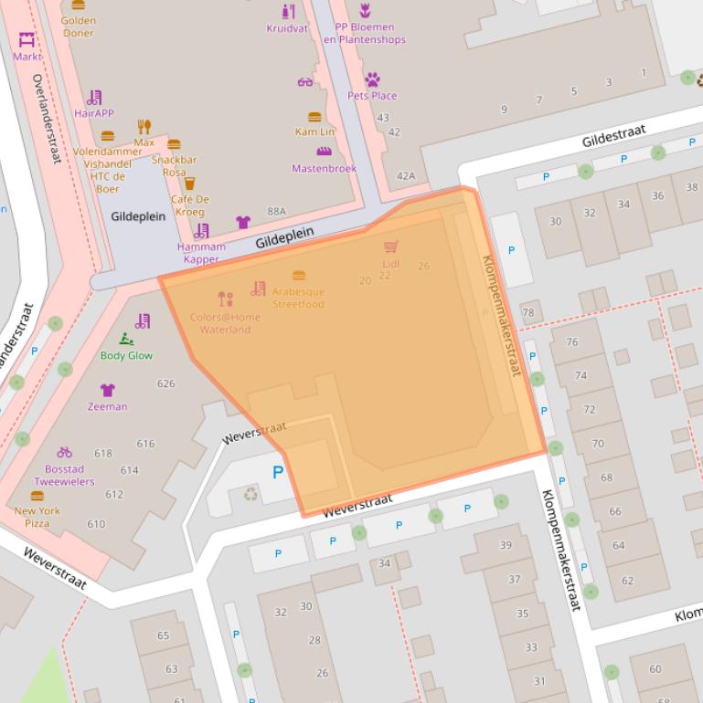 Kaart van postcodegebied 1445BP.