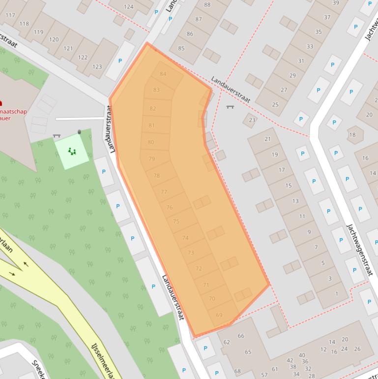 Kaart van postcodegebied 1445PP.