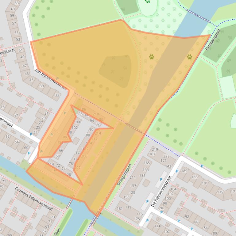 Kaart van postcodegebied 1447GX.