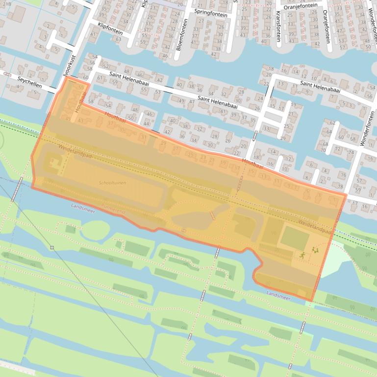 Kaart van postcodegebied 1448SH.