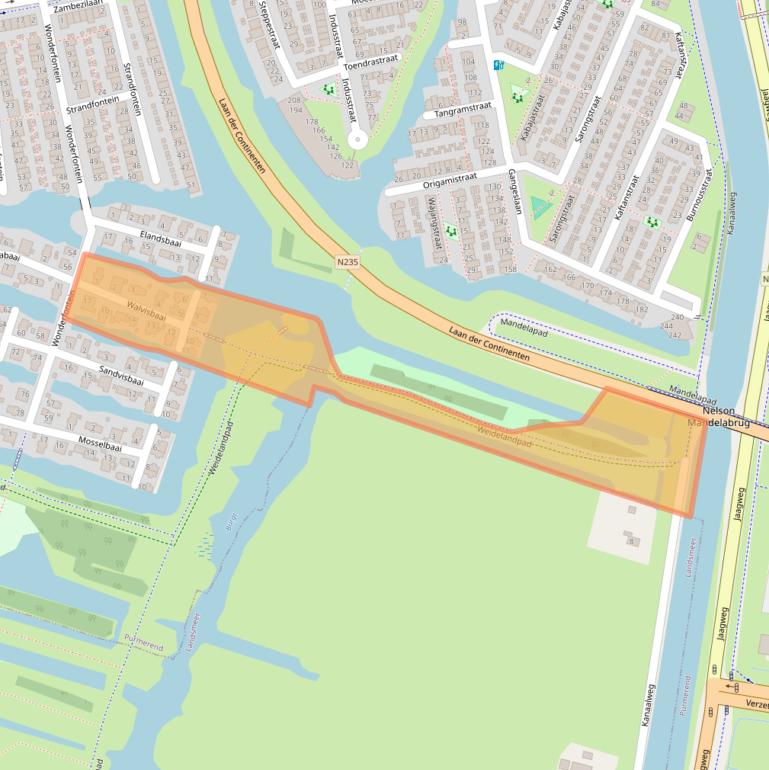 Kaart van postcodegebied 1448SP.