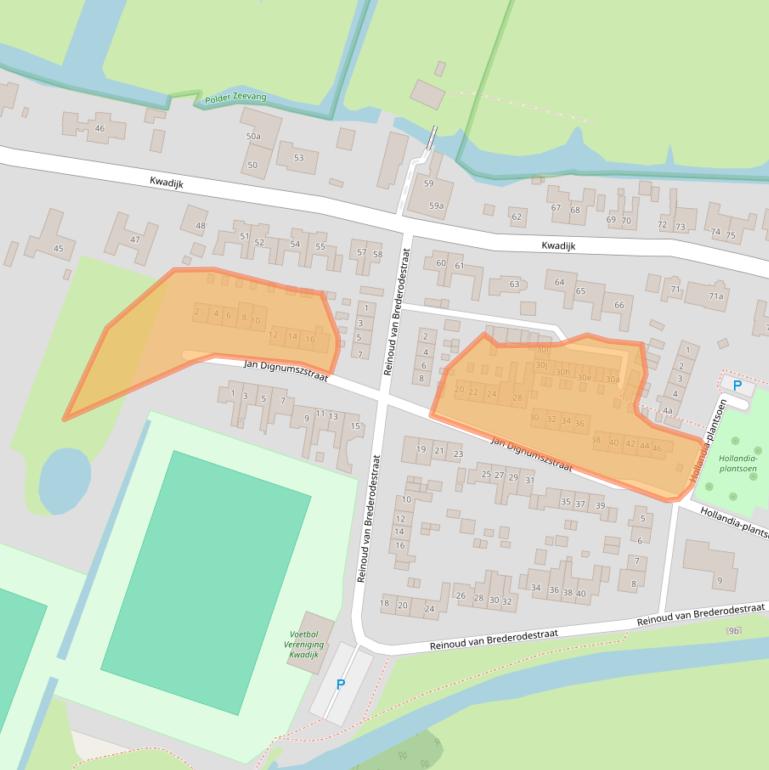 Kaart van postcodegebied 1471CS.