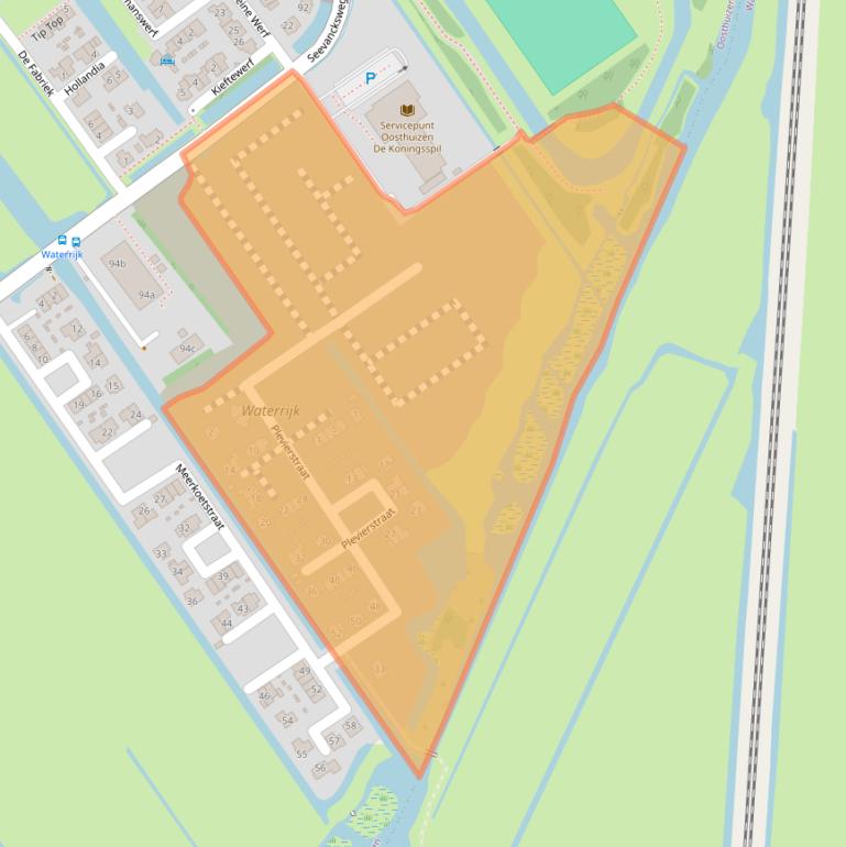 Kaart van postcodegebied 1474CB.