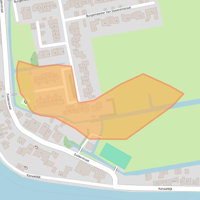 Kaart van postcodegebied 1486NH.