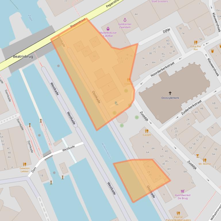 Kaart van postcodegebied 1501ND.