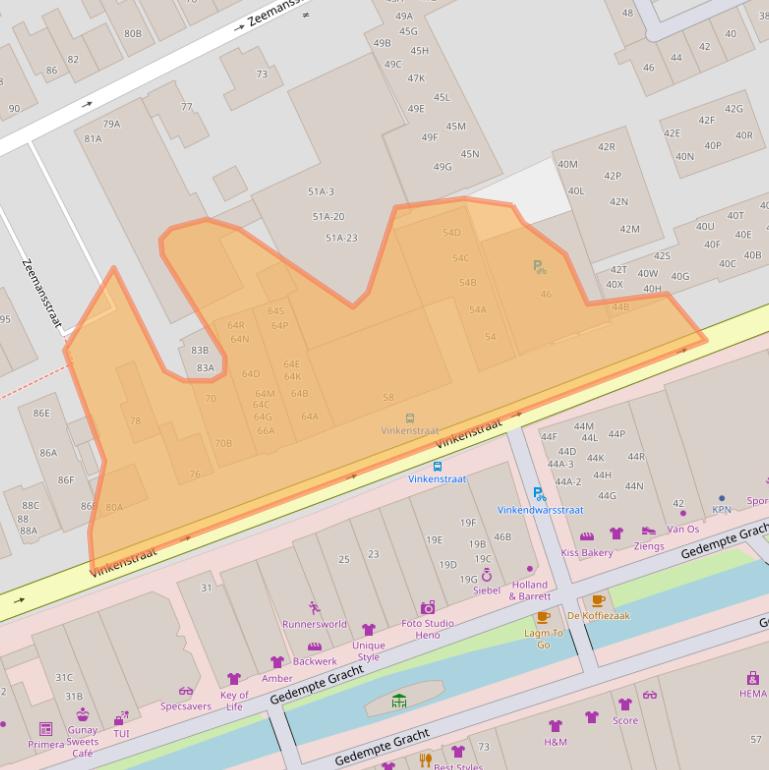 Kaart van postcodegebied 1506CN.