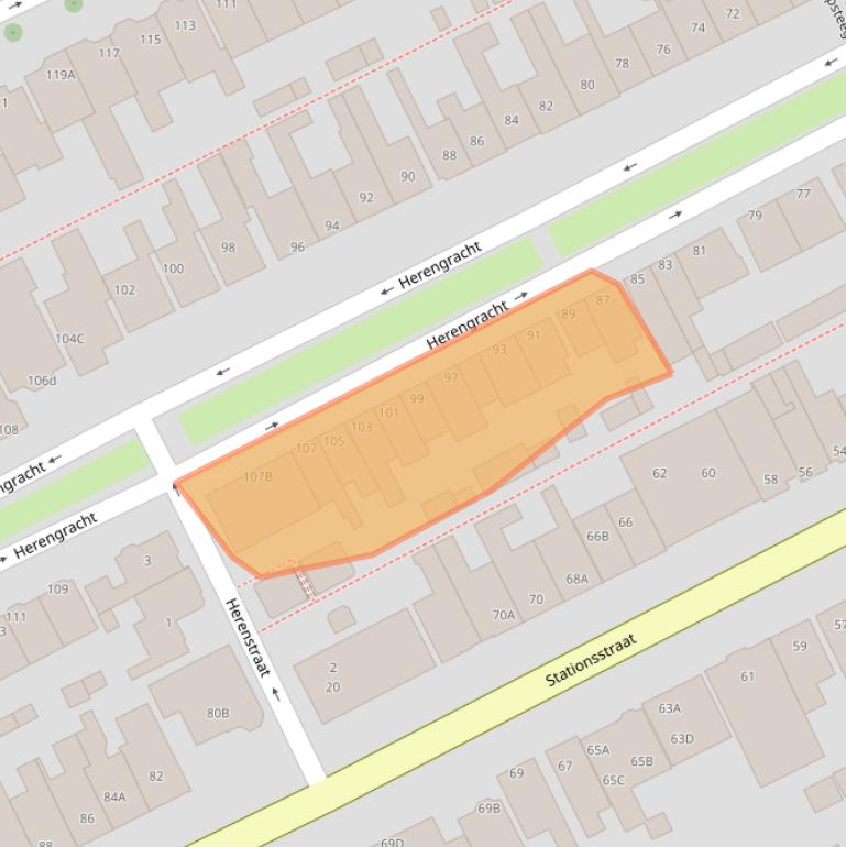 Kaart van postcodegebied 1506DP.