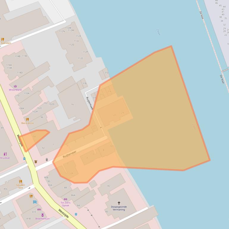 Kaart van postcodegebied 1506ER.