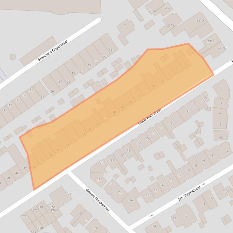Kaart van postcodegebied 1506LG.