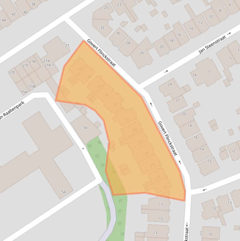 Kaart van postcodegebied 1506LL.