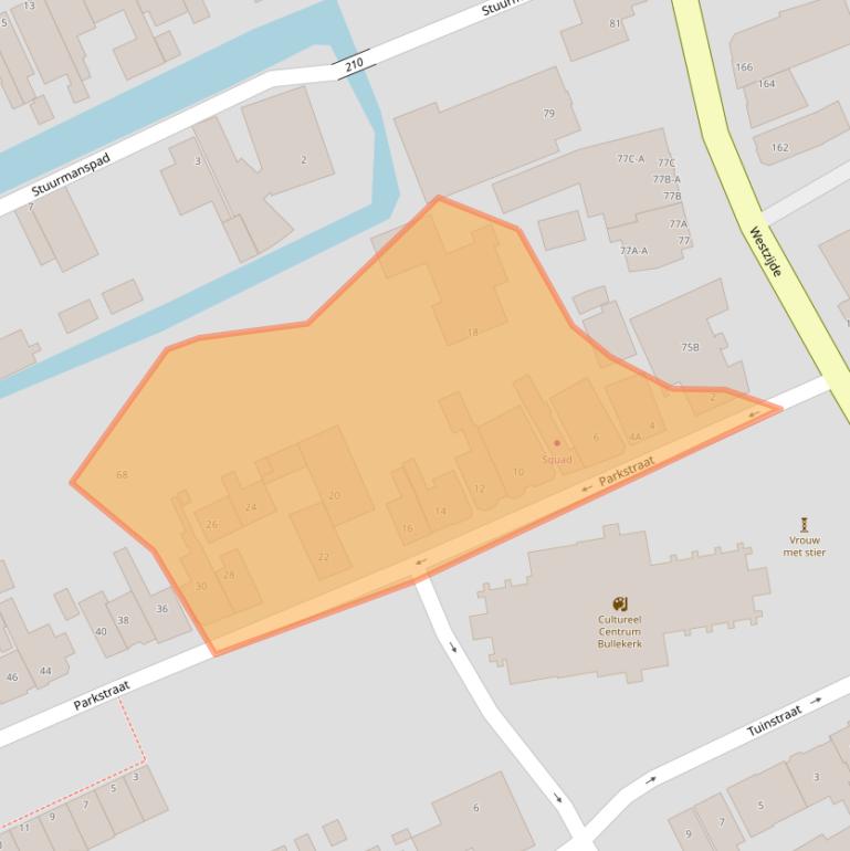 Kaart van postcodegebied 1506WD.