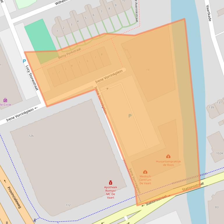 Kaart van postcodegebied 1506WR.