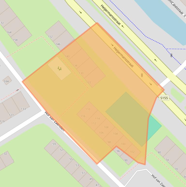 Kaart van postcodegebied 1508XG.
