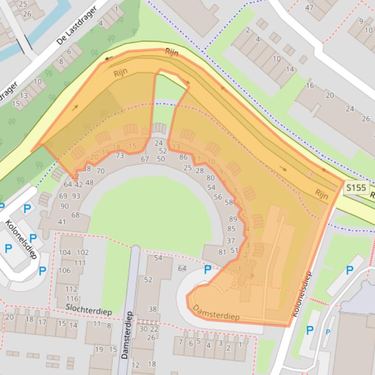 Kaart van postcodegebied 1509WL.