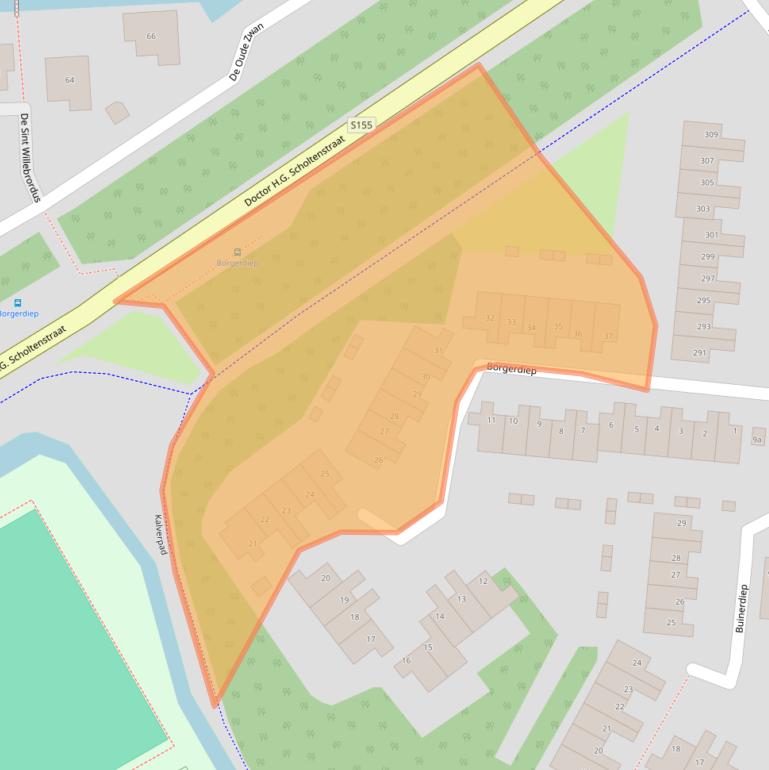 Kaart van postcodegebied 1509XN.