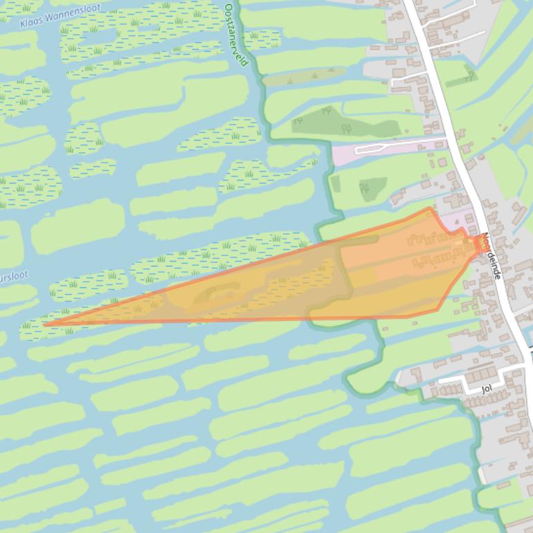 Kaart van postcodegebied 1511AZ.