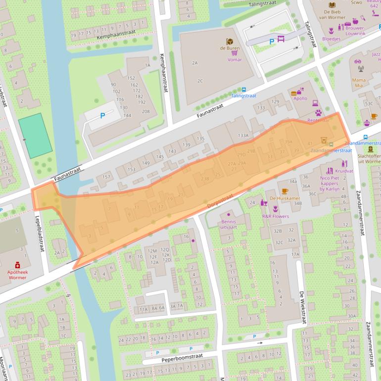 Kaart van postcodegebied 1531HA.