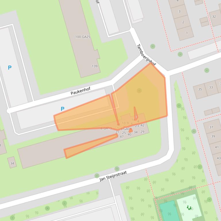 Kaart van postcodegebied 1544ZB.