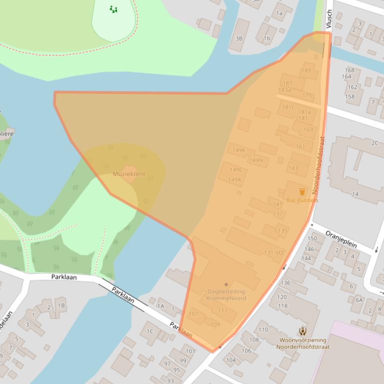 Kaart van postcodegebied 1561AT.
