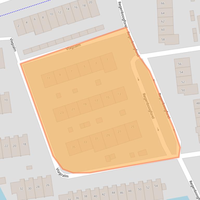 Kaart van postcodegebied 1562KA.
