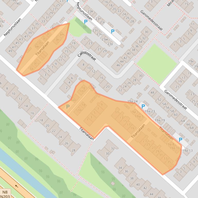 Kaart van postcodegebied 1562ZC.
