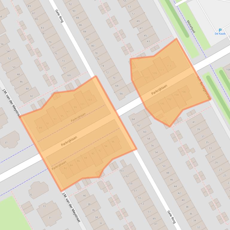 Kaart van postcodegebied 1567GD.