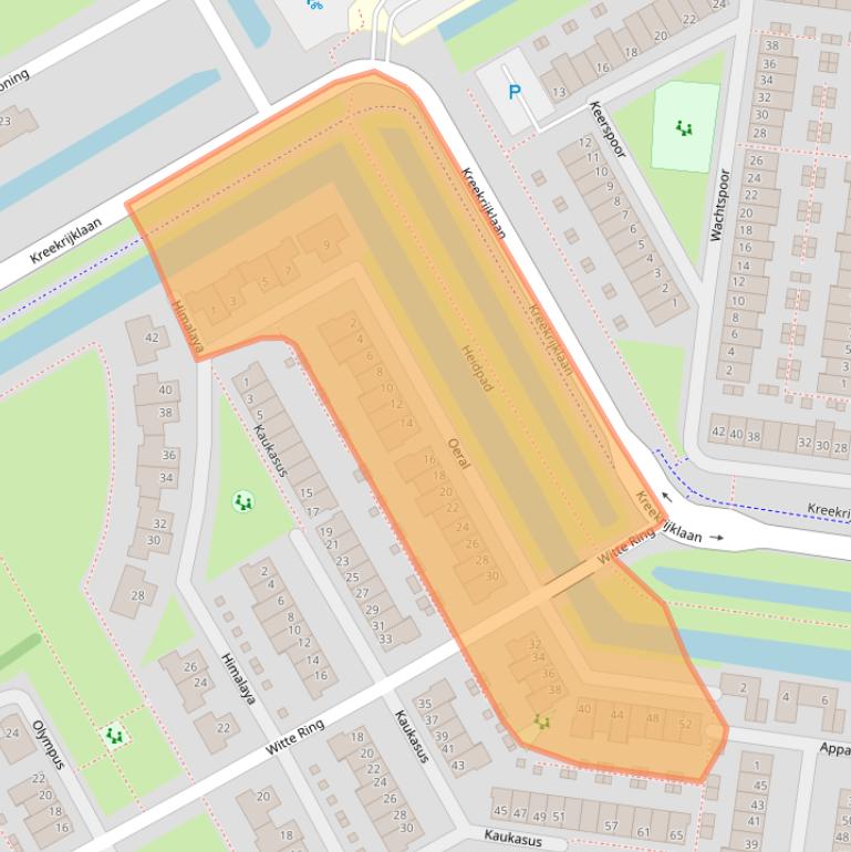 Kaart van postcodegebied 1567KV.