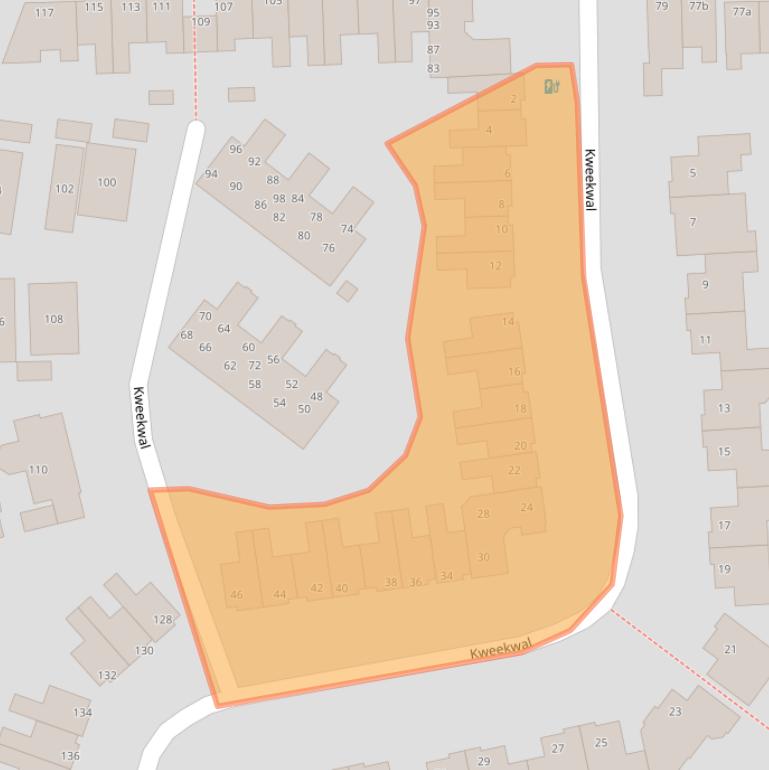 Kaart van postcodegebied 1602EA.