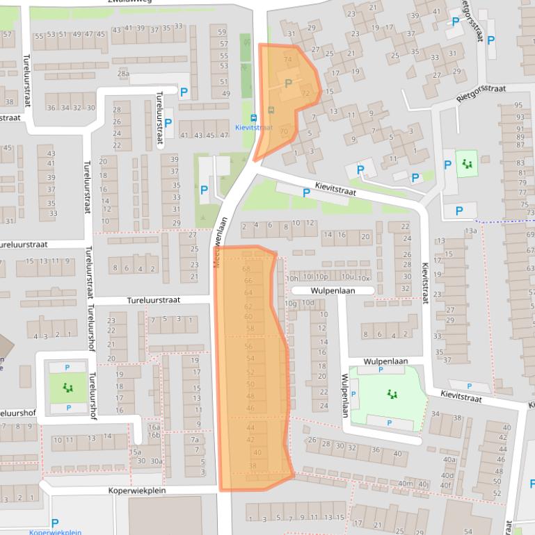 Kaart van postcodegebied 1602ND.