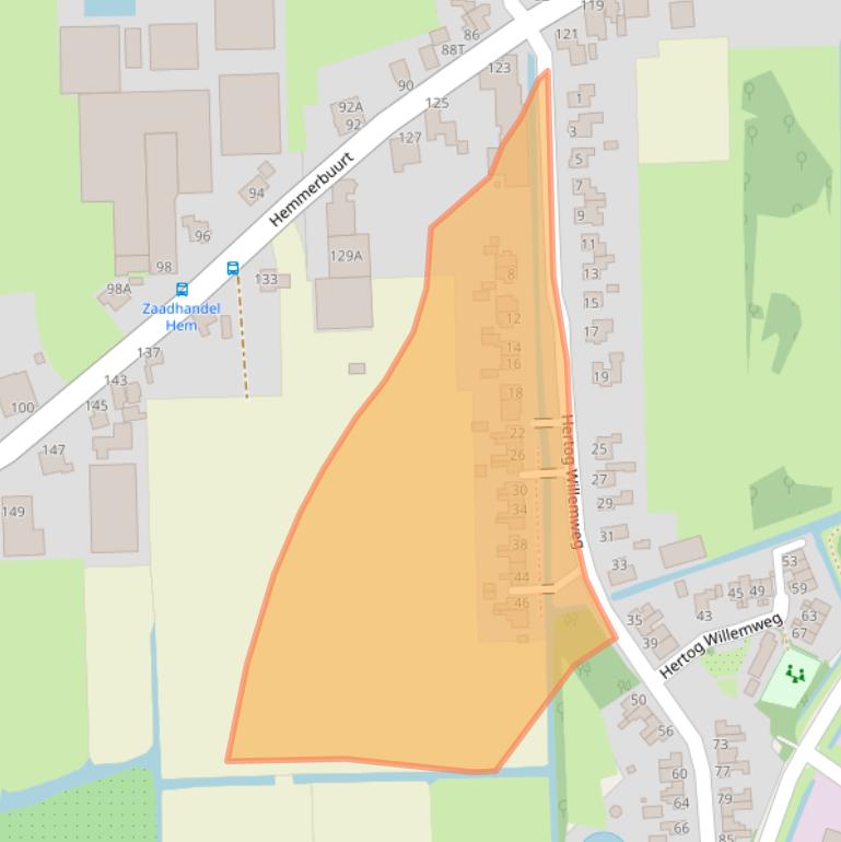 Kaart van postcodegebied 1607CX.