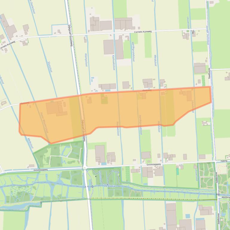 Kaart van postcodegebied 1619PR.