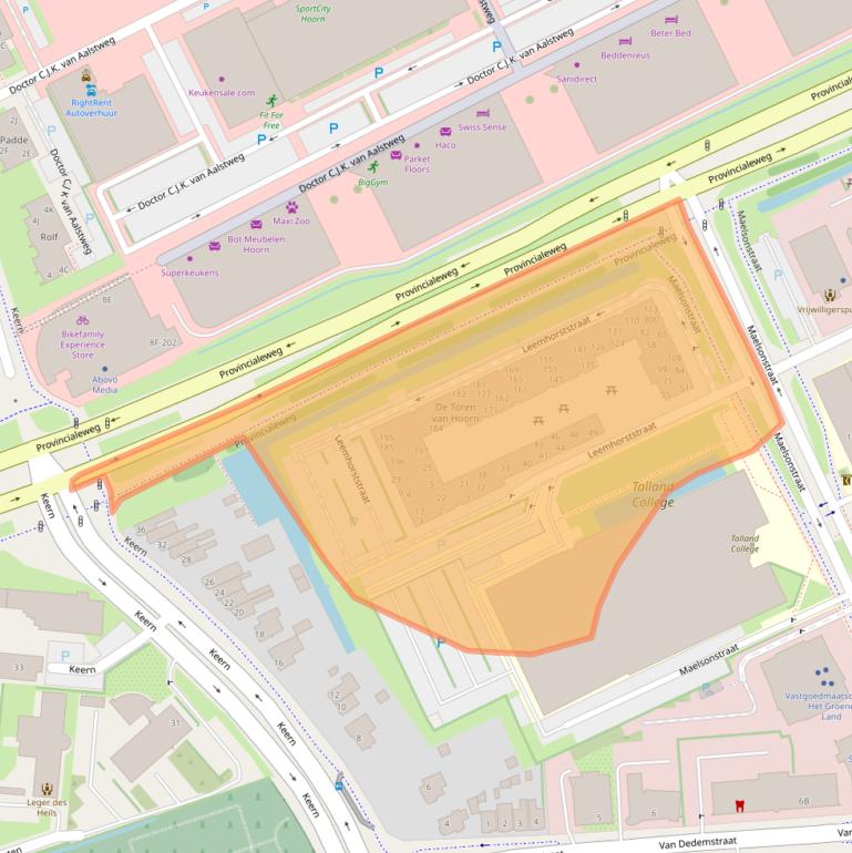 Kaart van postcodegebied 1624NM.