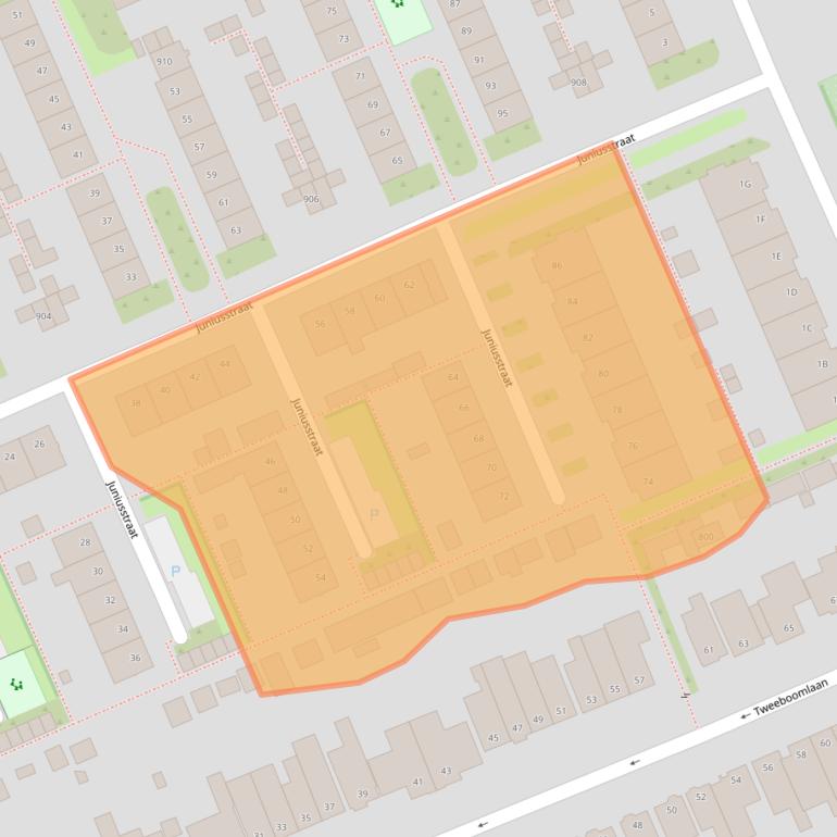 Kaart van postcodegebied 1624XE.