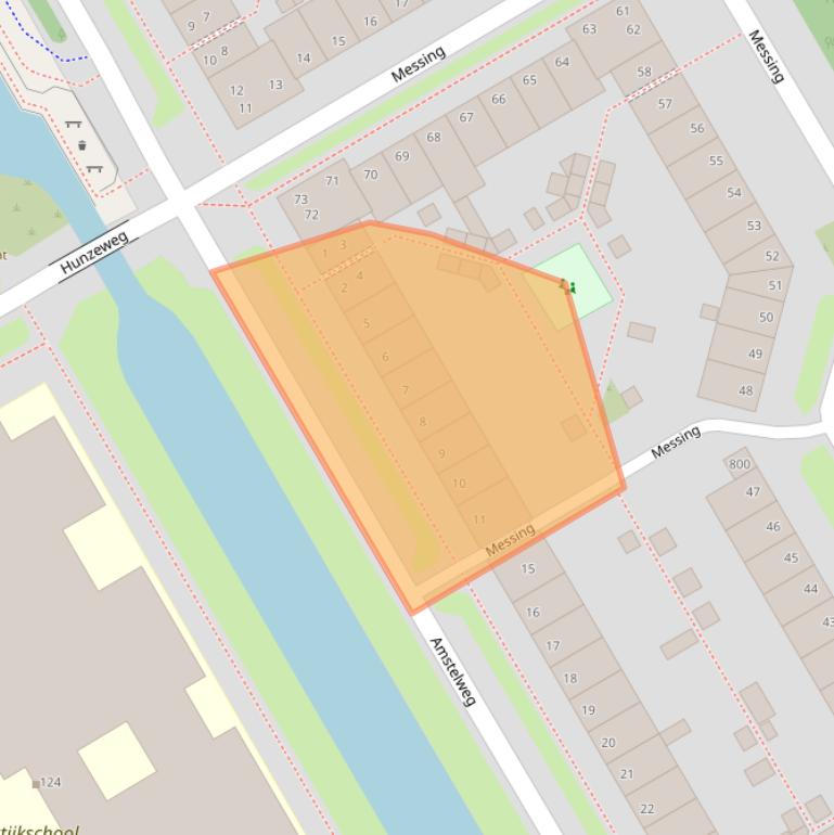 Kaart van postcodegebied 1628HE.