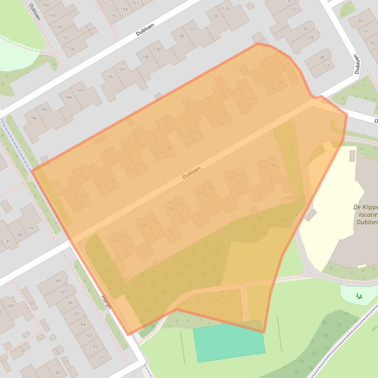 Kaart van postcodegebied 1628RW.