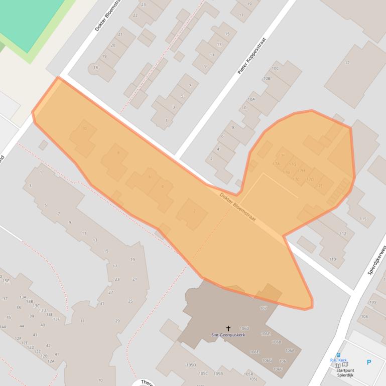 Kaart van postcodegebied 1641LK.