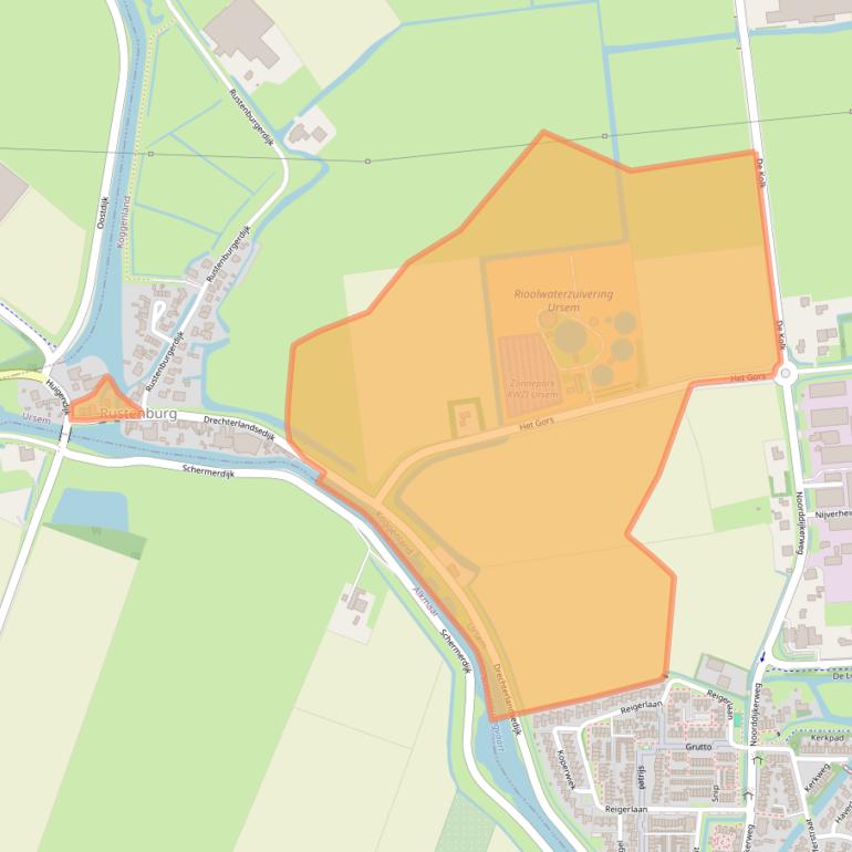 Kaart van postcodegebied 1645RJ.