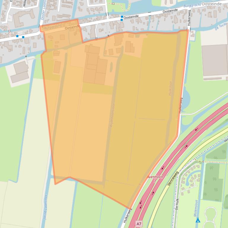 Kaart van postcodegebied 1647AH.