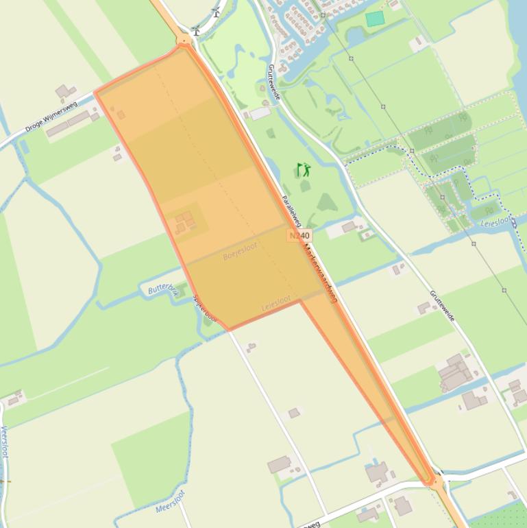 Kaart van postcodegebied 1671PB.