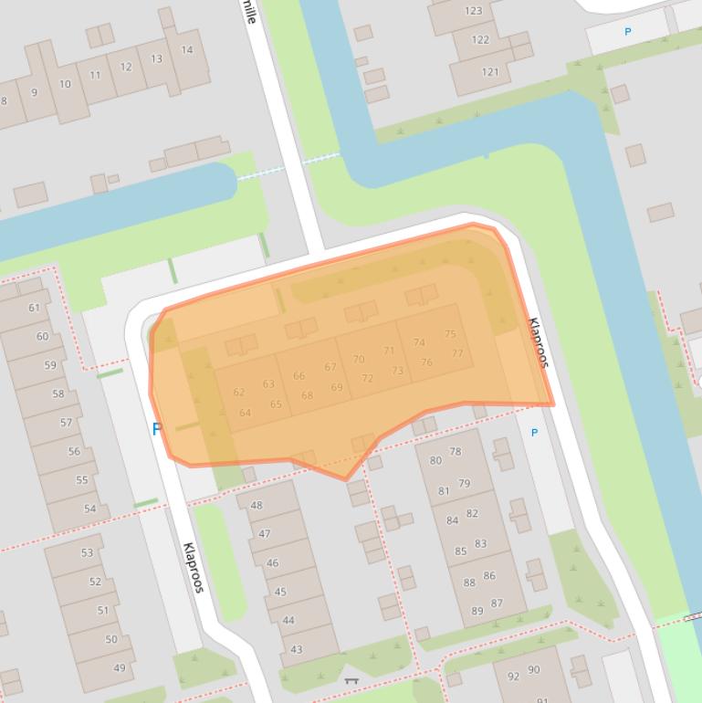 Kaart van postcodegebied 1689TN.