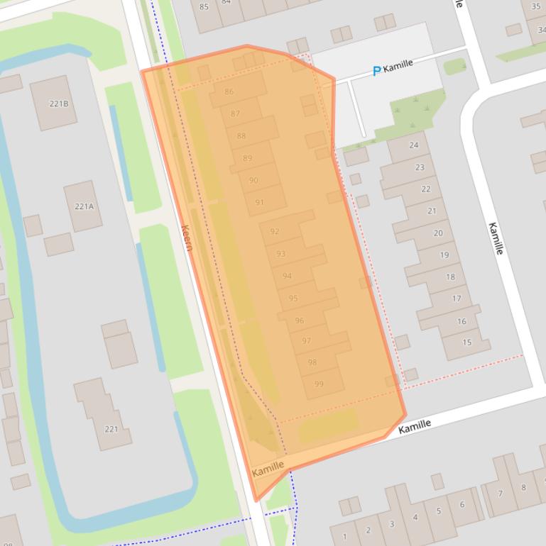 Kaart van postcodegebied 1689TW.