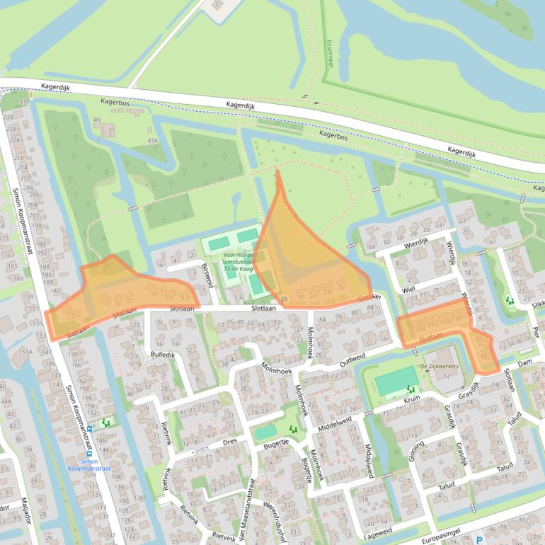 Kaart van postcodegebied 1693KV.