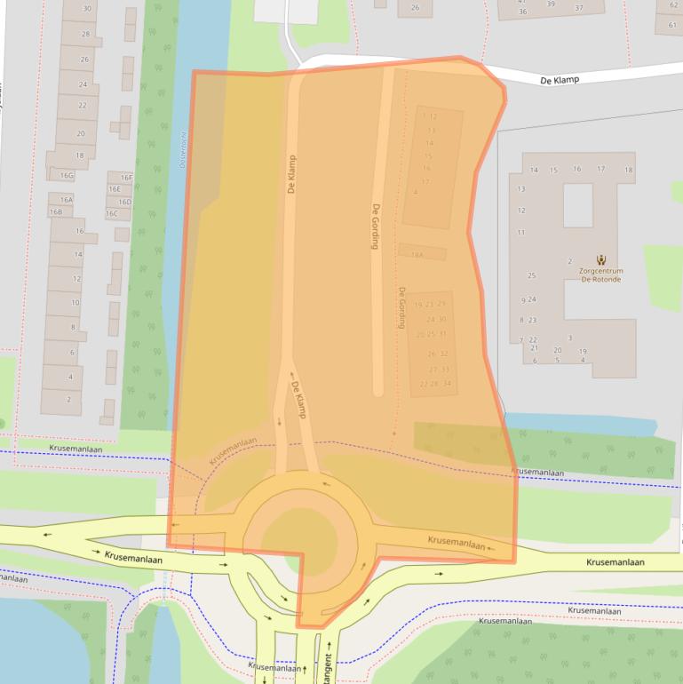 Kaart van postcodegebied 1701PA.