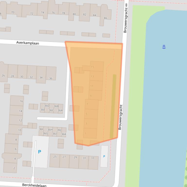 Kaart van postcodegebied 1701VK.