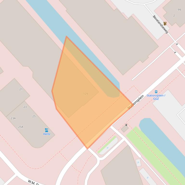 Kaart van postcodegebied 1703AX.