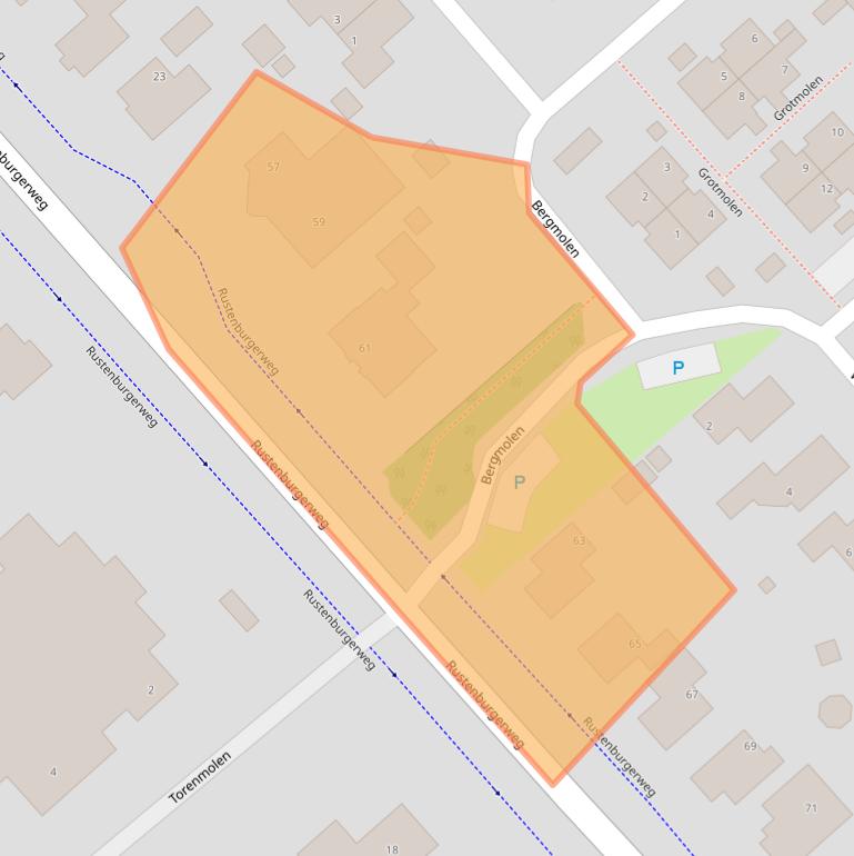 Kaart van postcodegebied 1703RT.