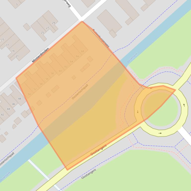 Kaart van postcodegebied 1703VL.