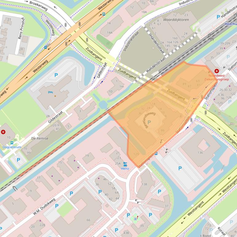 Kaart van postcodegebied 1703WE.